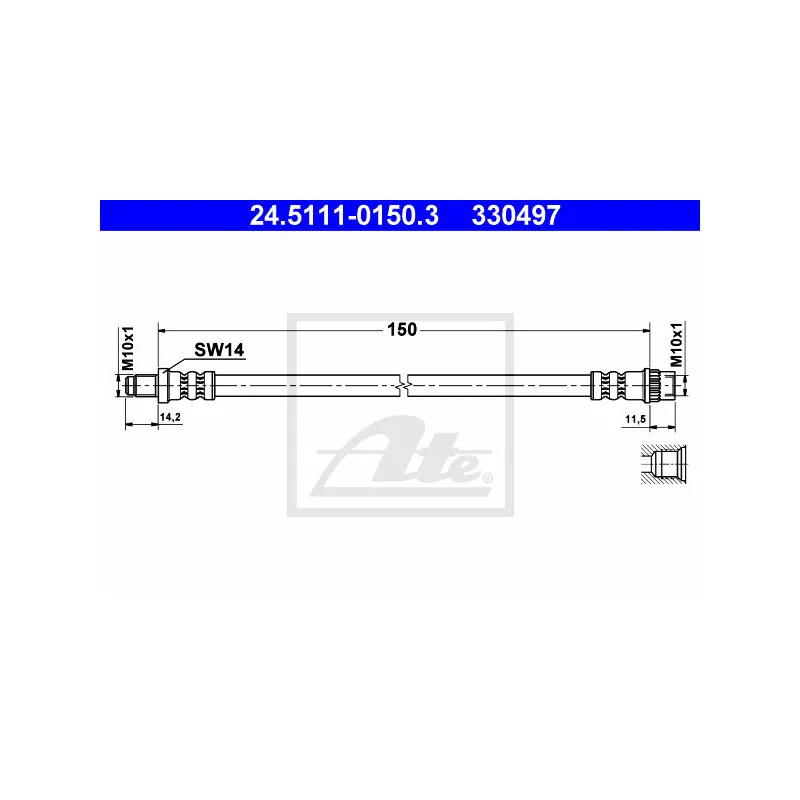 Flexible de frein ATE 24.5111-0150.3