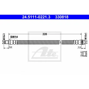 Flexible de frein ATE 24.5111-0221.3