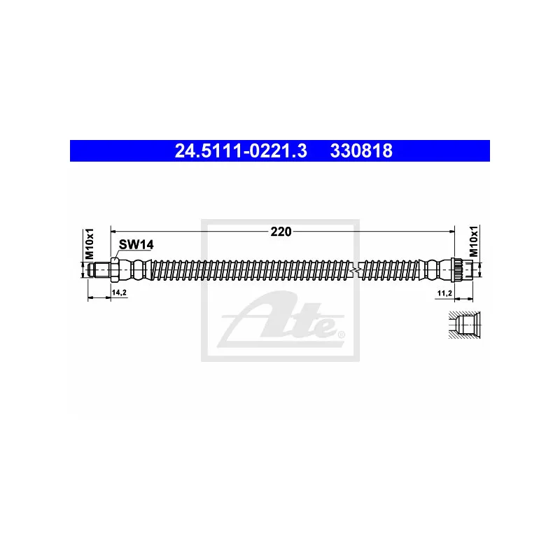 Flexible de frein ATE 24.5111-0221.3