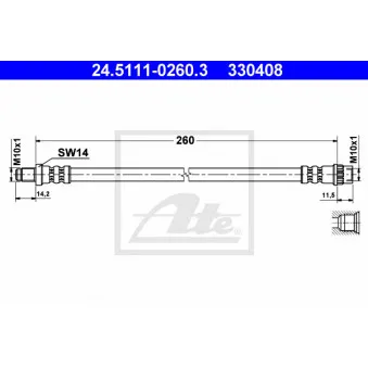 Flexible de frein ATE 24.5111-0260.3