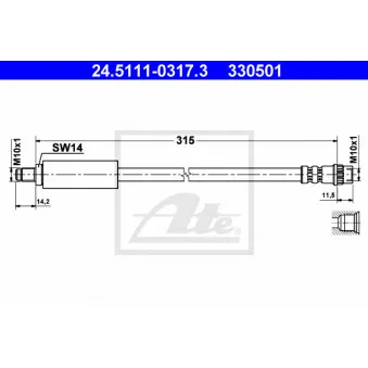 Flexible de frein ATE 24.5111-0317.3