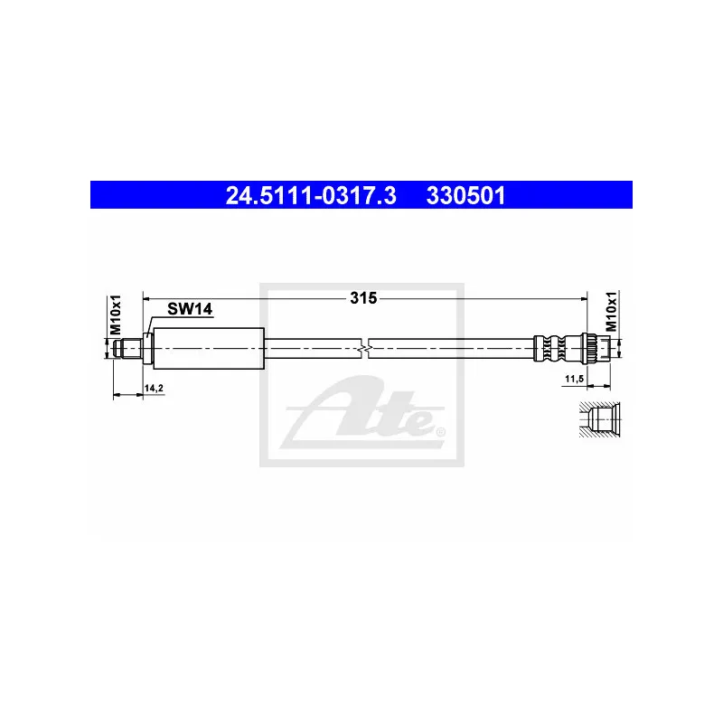 Flexible de frein ATE 24.5111-0317.3