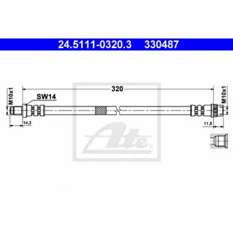 Flexible de frein ATE 24.5111-0320.3