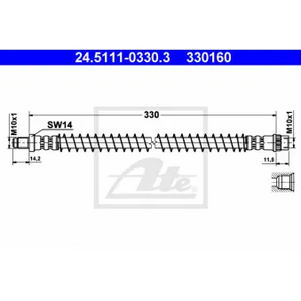 Flexible de frein ATE 24.5111-0330.3