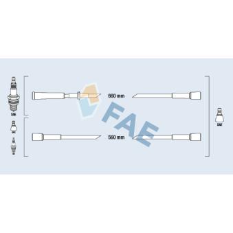 Kit de câbles d'allumage FAE 83300