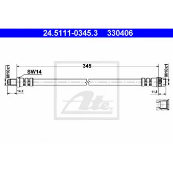 Flexible de frein ATE 24.5111-0345.3