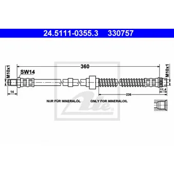 Flexible de frein ATE 24.5111-0355.3