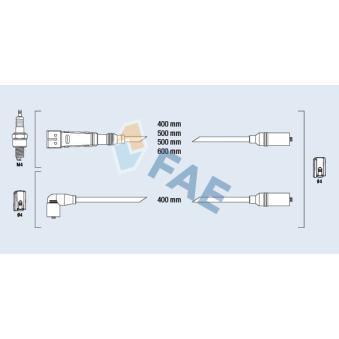 Kit de câbles d'allumage FAE 83960
