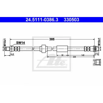 Flexible de frein ATE 24.5111-0386.3
