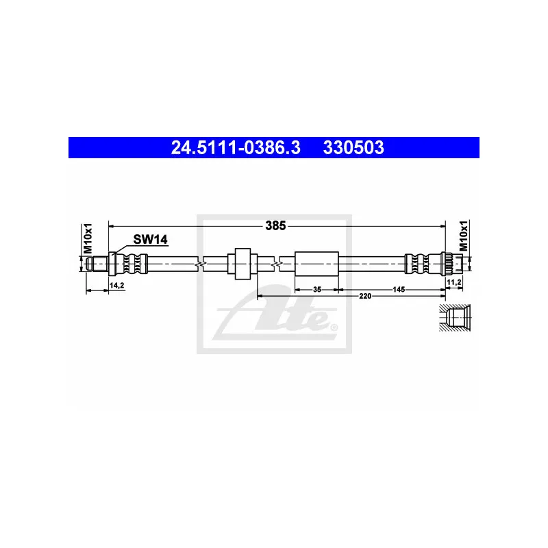 Flexible de frein ATE 24.5111-0386.3