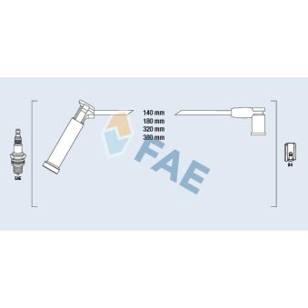 Kit de câbles d'allumage FAE 85115