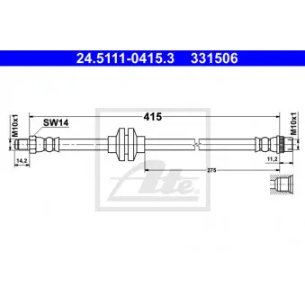 Flexible de frein ATE 24.5111-0415.3