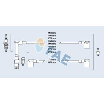 Kit de câbles d'allumage FAE 85520