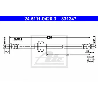 Flexible de frein ATE 24.5111-0426.3