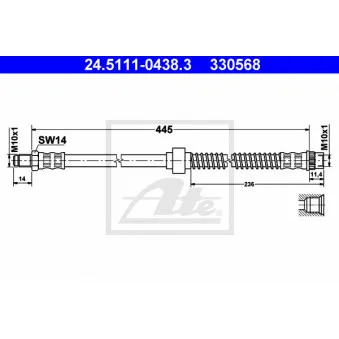 Flexible de frein ATE 24.5111-0438.3
