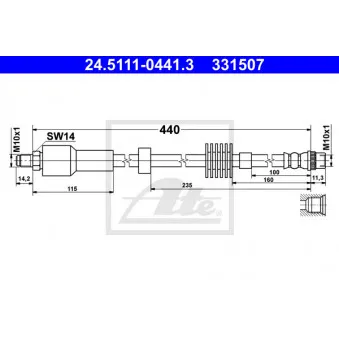 Flexible de frein ATE 24.5111-0441.3