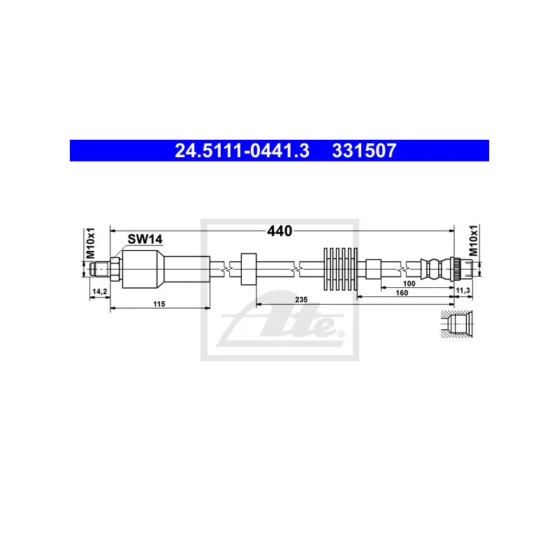 Flexible de frein ATE 24.5111-0441.3