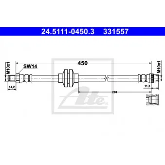Flexible de frein ATE 24.5111-0450.3
