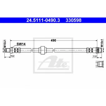 Flexible de frein ATE 24.5111-0490.3