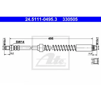 Flexible de frein ATE 24.5111-0495.3
