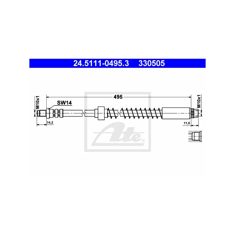 Flexible de frein ATE 24.5111-0495.3
