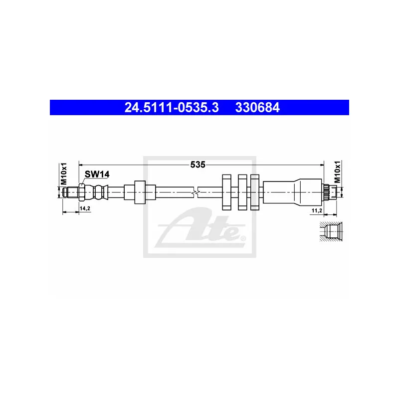 Flexible de frein ATE 24.5111-0535.3