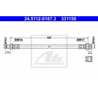 Flexible de frein ATE 24.5112-0187.3