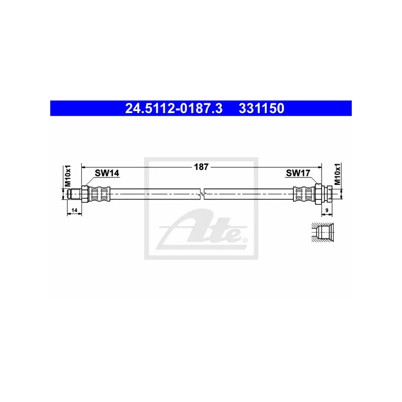 Flexible de frein ATE 24.5112-0187.3