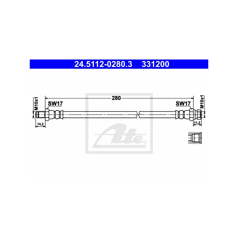 Flexible de frein ATE 24.5112-0280.3