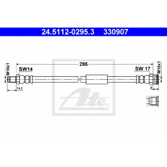 Flexible de frein ATE 24.5112-0295.3
