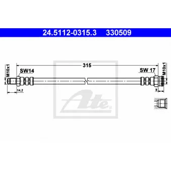 Flexible de frein ATE 24.5112-0315.3
