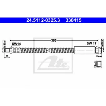 Flexible de frein ATE 24.5112-0325.3