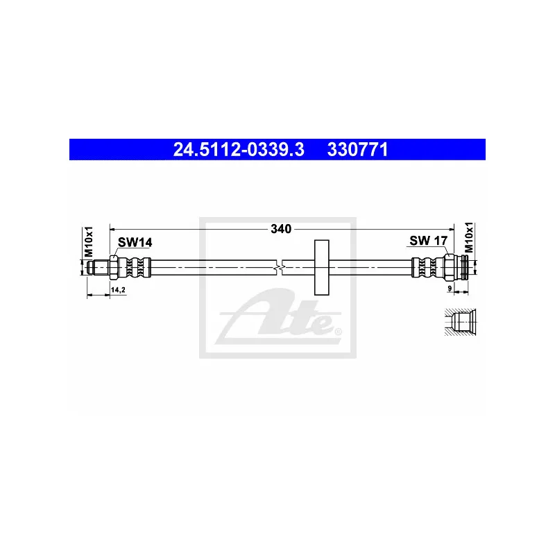 Flexible de frein ATE 24.5112-0339.3