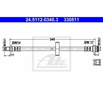 Flexible de frein ATE 24.5112-0340.3