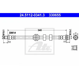 Flexible de frein ATE 24.5112-0341.3