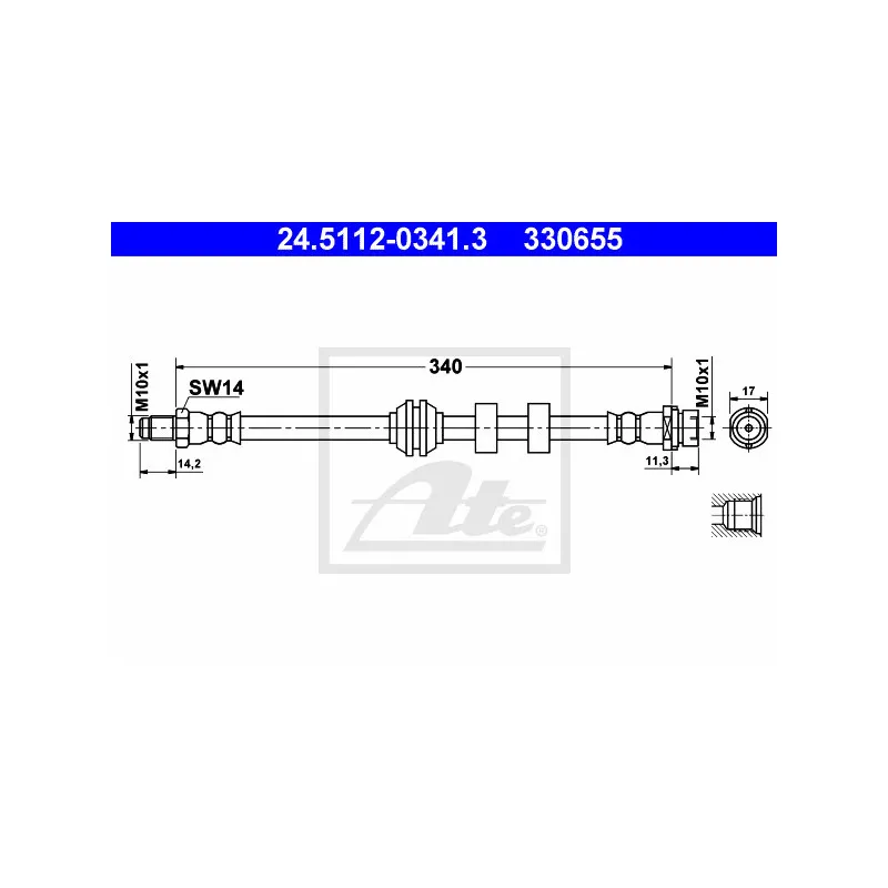 Flexible de frein ATE 24.5112-0341.3