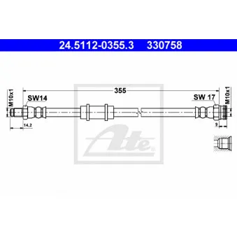 Flexible de frein ATE 24.5112-0355.3