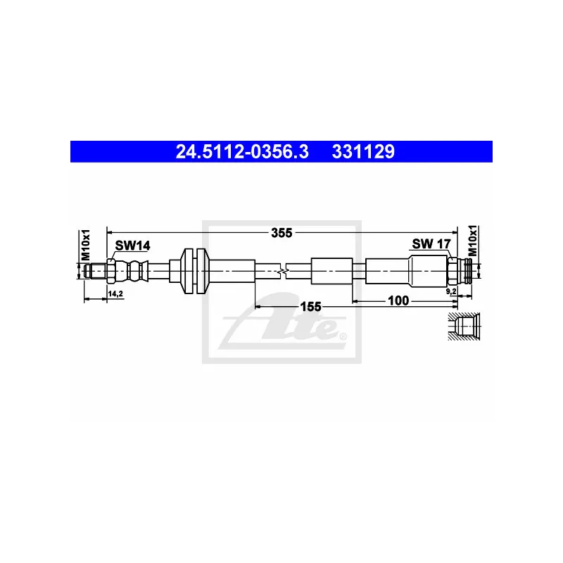 Flexible de frein ATE 24.5112-0356.3