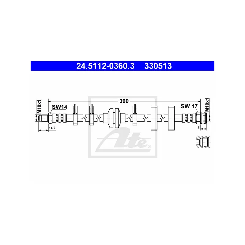 Flexible de frein ATE 24.5112-0360.3