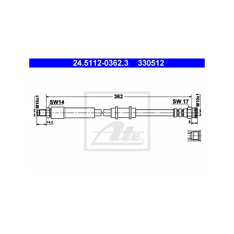 Flexible de frein ATE 24.5112-0362.3