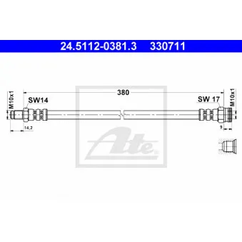 Flexible de frein ATE 24.5112-0381.3