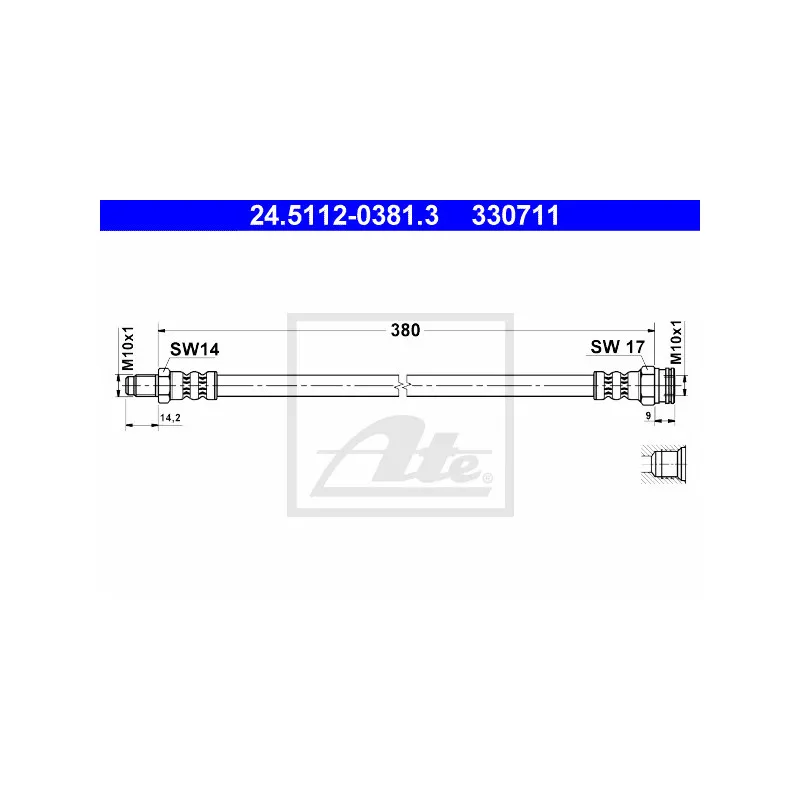 Flexible de frein ATE 24.5112-0381.3