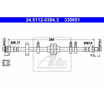 Flexible de frein ATE 24.5112-0384.3