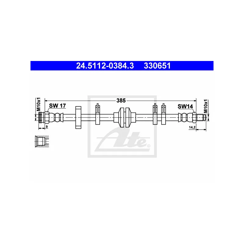 Flexible de frein ATE 24.5112-0384.3