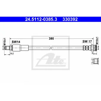 Flexible de frein ATE 24.5112-0385.3