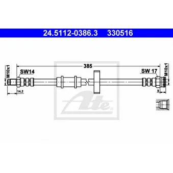 Flexible de frein ATE 24.5112-0386.3