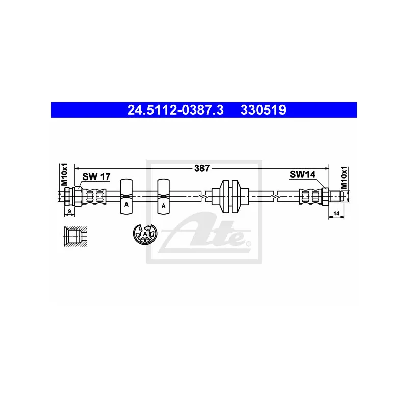 Flexible de frein ATE 24.5112-0387.3