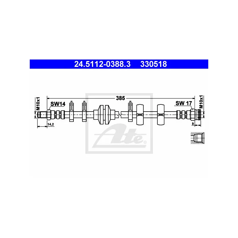 Flexible de frein ATE 24.5112-0388.3
