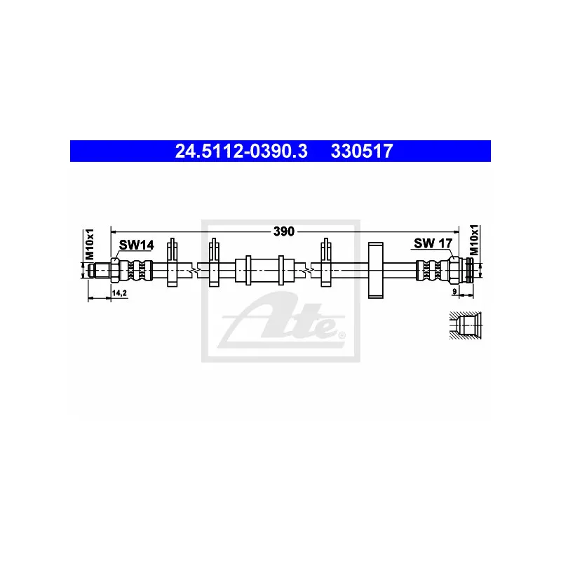 Flexible de frein ATE 24.5112-0390.3
