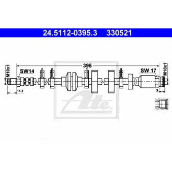 Flexible de frein ATE 24.5112-0395.3